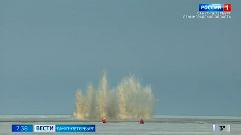 В Ленинградской области начинаются ледовзрывные работы для предупреждения паводков