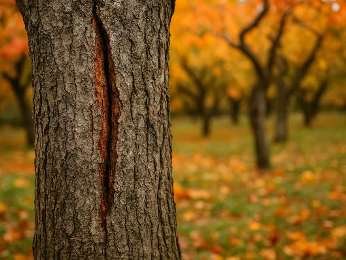 Трещины на деревьях: незаметная угроза для вашего урожая