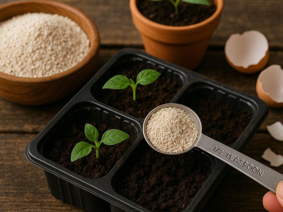 Кальциевая мука: домашнее удобрение из яичной скорлупы, которое укрепит ваши растения