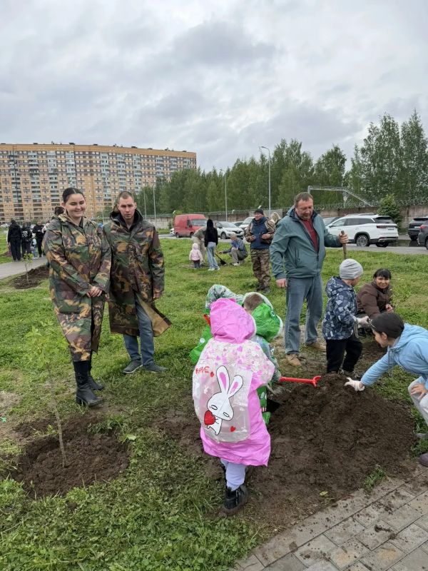 В Мурино высадили кусты сирени с участием многодетных семей Ленобласти В Мурино высадили кусты сирени с участием многодетных семей Ленобласти