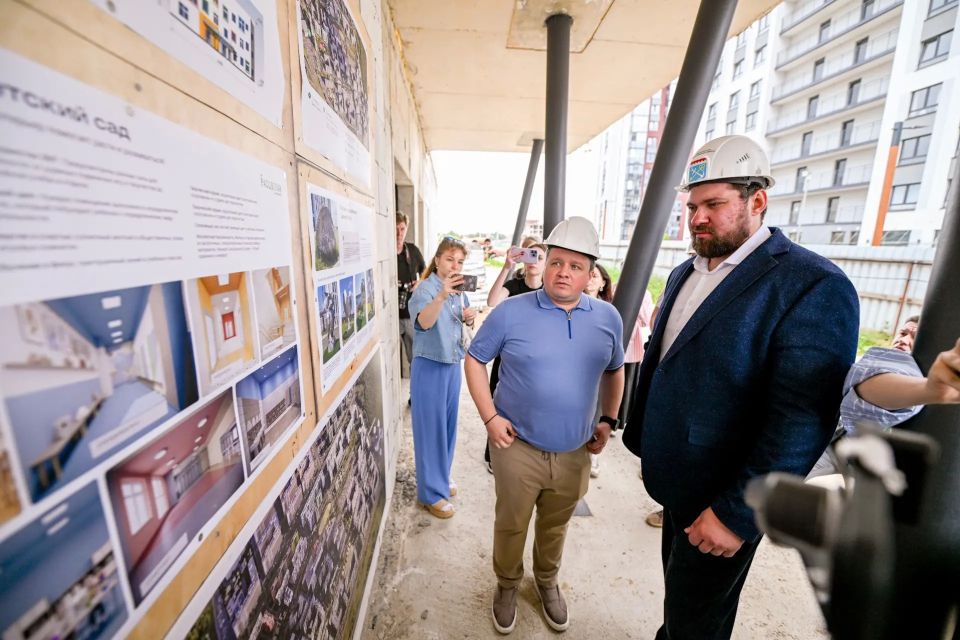 Детский сад на 240 мест в Янино-1 готов на 50 процентов Детский сад на 240 мест в Янино-1 готов на 50 процентов