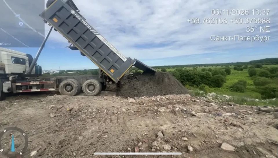 Пресечён сброс отходов на сельхозземли во Всеволожском районе Пресечён сброс отходов на сельхозземли во Всеволожском районе