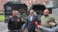 Александр Дрозденко: Сегодня при поддержке фонда «Ленинградский рубеж» отправили новую партию помощи бойцам «БАРС-Ленинградец» — год назад добровольческий отряд получил имя «Ленинградец»