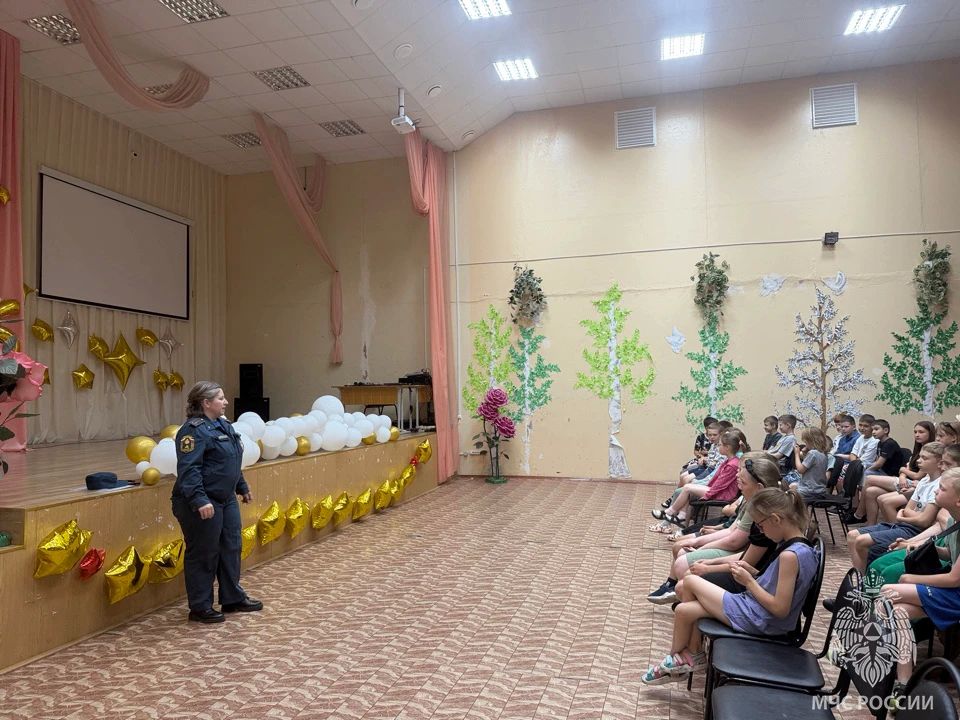 Беседы по безопасности. Сотрудники отдела надзорной деятельности и профилактической работы Кингисеппского района собрали в актовом зале школы №6 воспитанников летних пришкольных лагерей школ №2, №3, №5, №6 г. Кингисеппа с... Беседы по безопасности. Сотрудники отдела надзорной деятельности и профилактической работы Кингисеппского района собрали в актовом зале школы №6 воспитанников летних пришкольных лагерей школ №2, №3, №5, №6 г. Кингисеппа с...