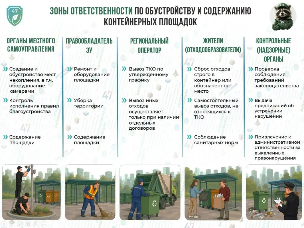Эконадзор разъясняет: кто отвечает за чистоту контейнерных площадок и прилегающих территорий?