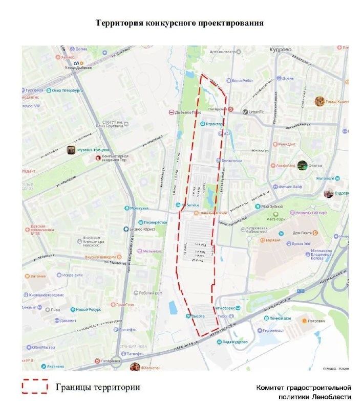 В Кудрово хотят построить высотный общественно-деловой центр «Взгляд в будущее»