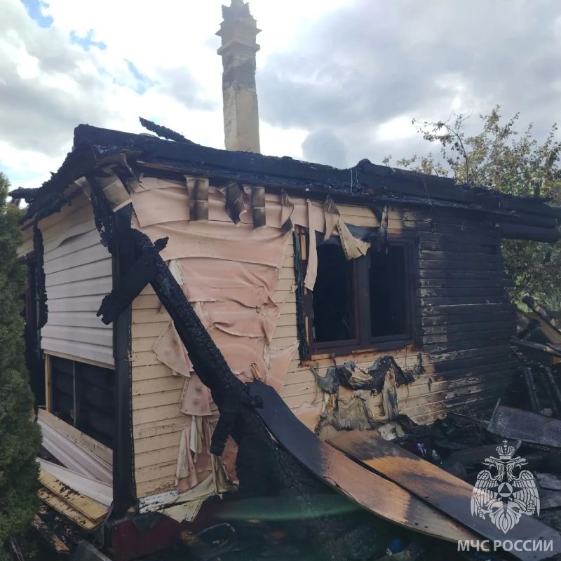 Пожар в частном доме в садовом товариществе Пожар в частном доме в садовом товариществе