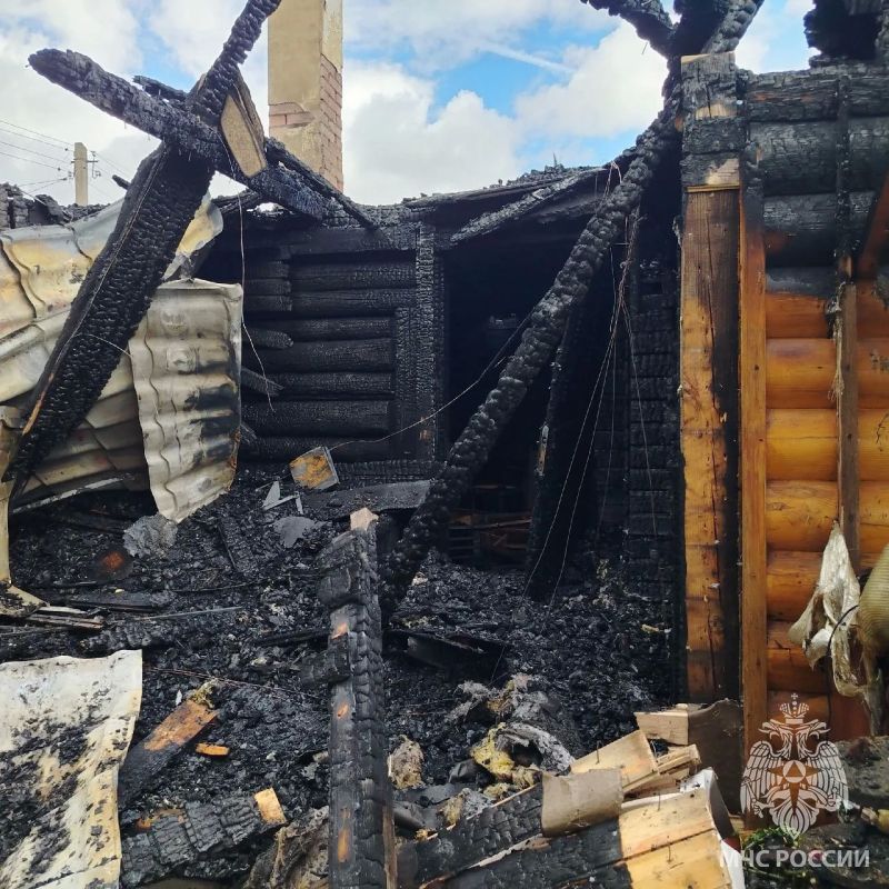 Пожар в частном доме в садовом товариществе Пожар в частном доме в садовом товариществе