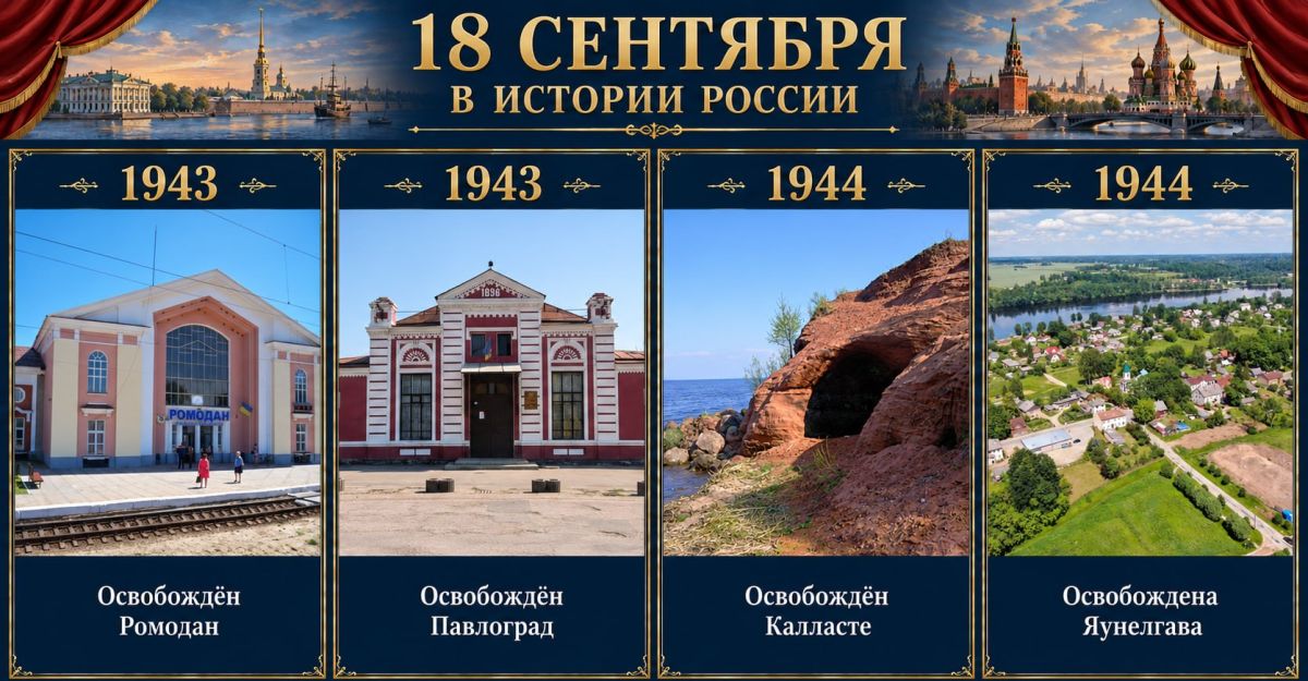 18 сентября в истории России 18 сентября в истории России