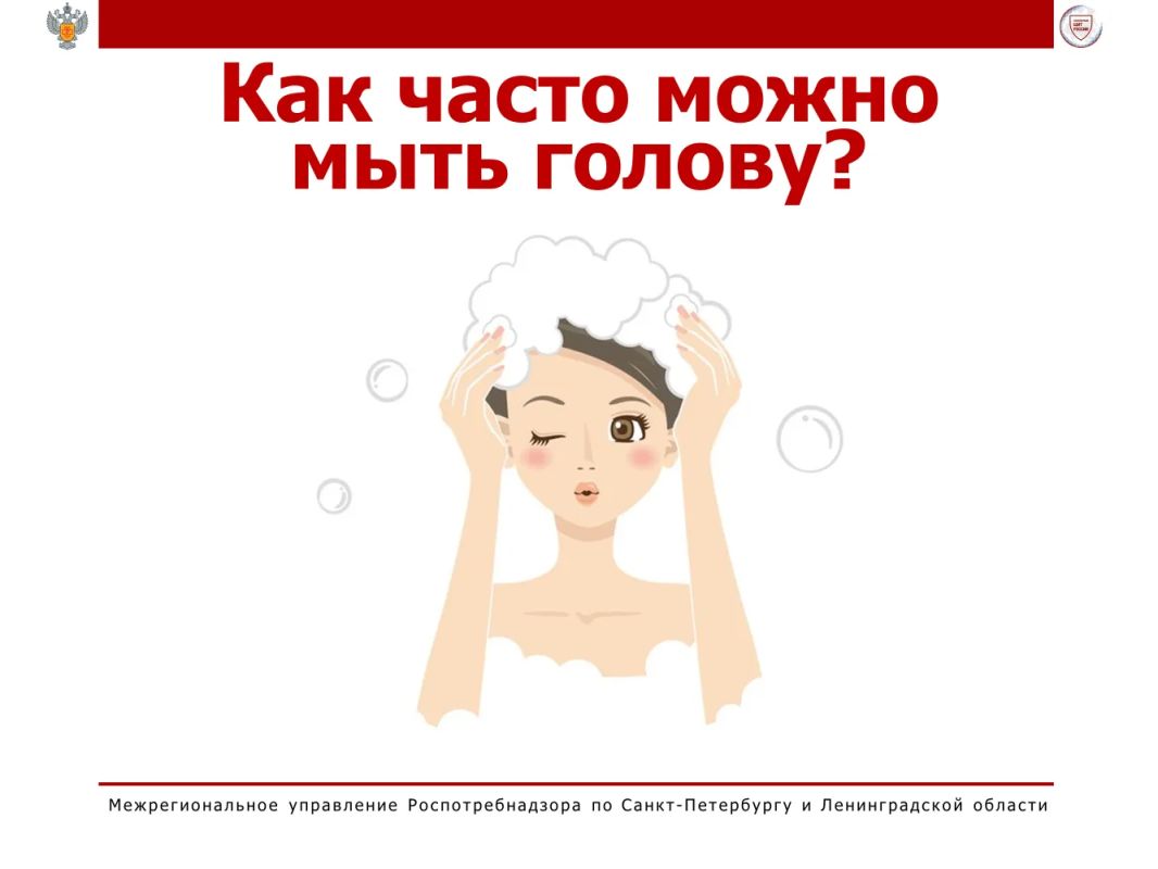 Роспотребнадзор отвечает: как часто можно мыть голову?