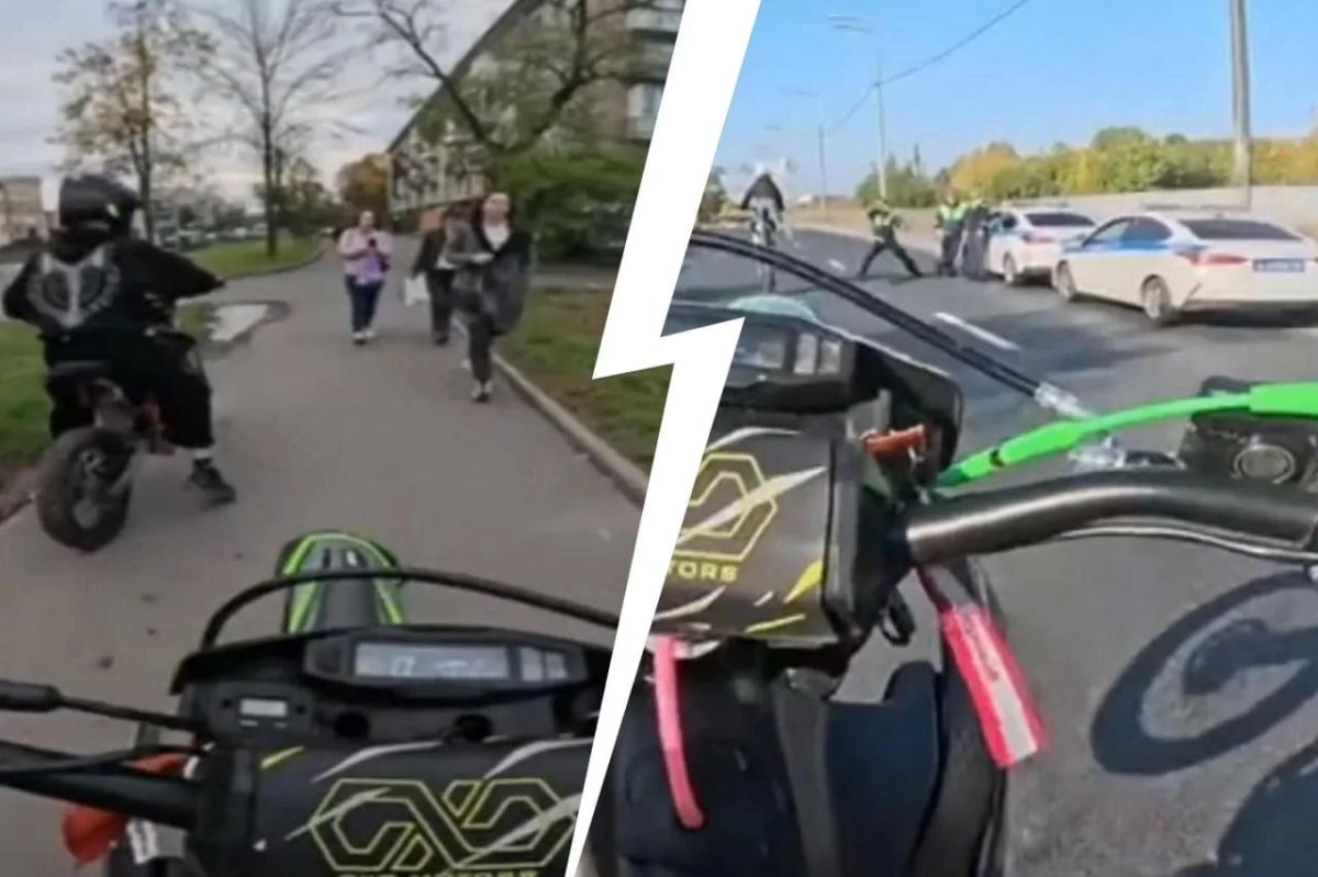 Петербуржцы пожаловались на группу мотоциклистов, которые, по словам очевидцев, агрессивно ведут себя на дорогах