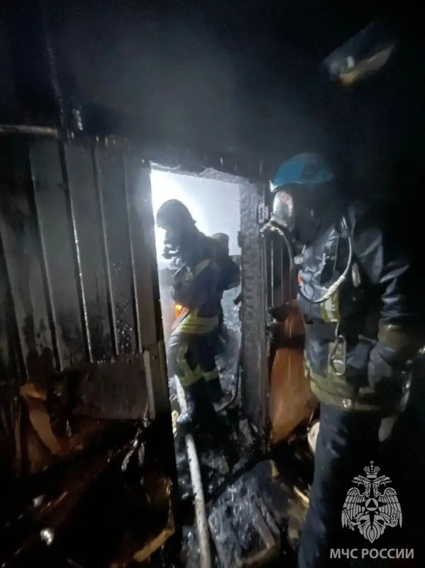 Пожар в бане во Всеволожском районе Пожар в бане во Всеволожском районе